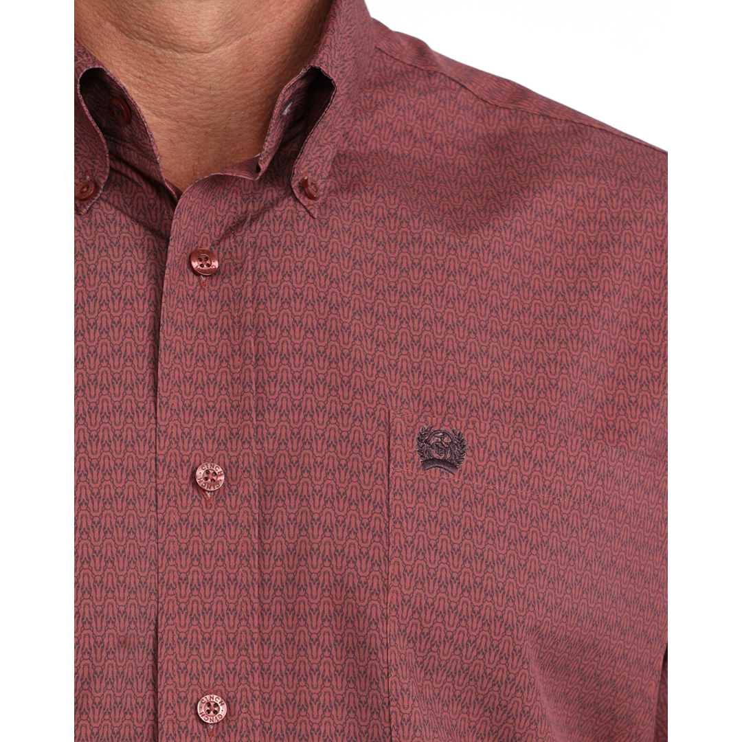 Cinch Men's Pink Arenaflex Button Down Shirt MTW1106157
