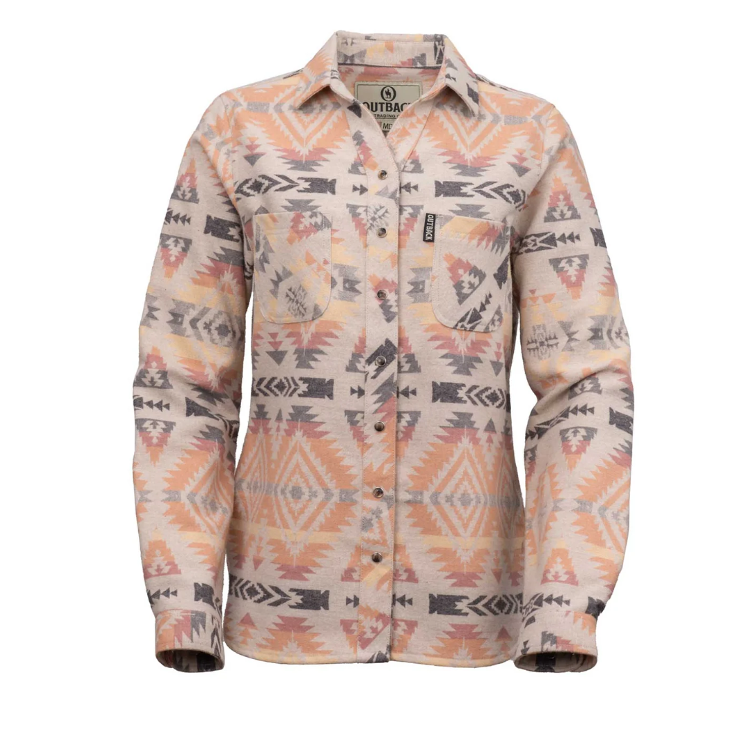 Outback Trading Co. Ladies Desert Ivory Camile Snap Shirt 40257-DSI