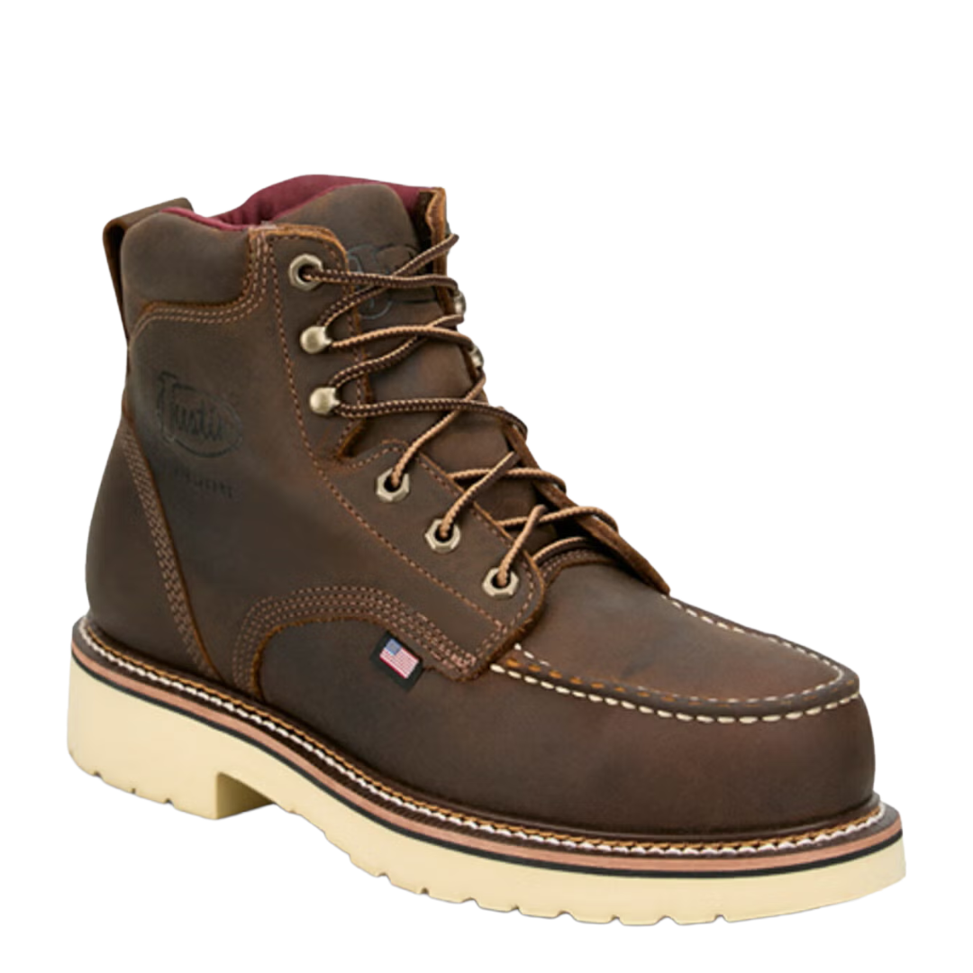 Justin Men's Homeland Akron Brown Leather Western Boot HL261