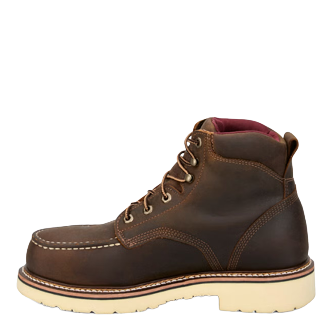 Justin Men's Homeland Akron Brown Leather Western Boot HL261