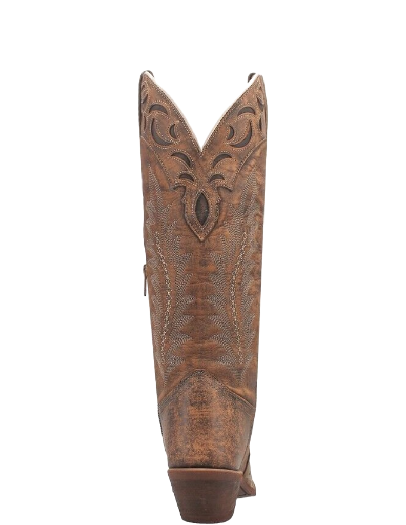 Laredo Ladies Paige Snip Toe Brown Tall Western Boots 52226