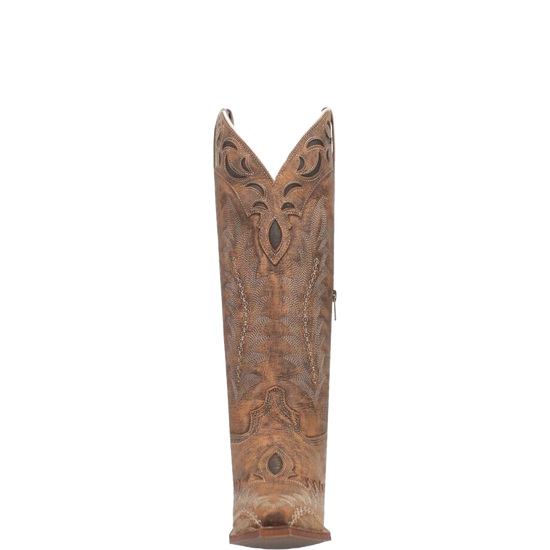 Laredo Ladies Paige Snip Toe Brown Tall Western Boots 52226