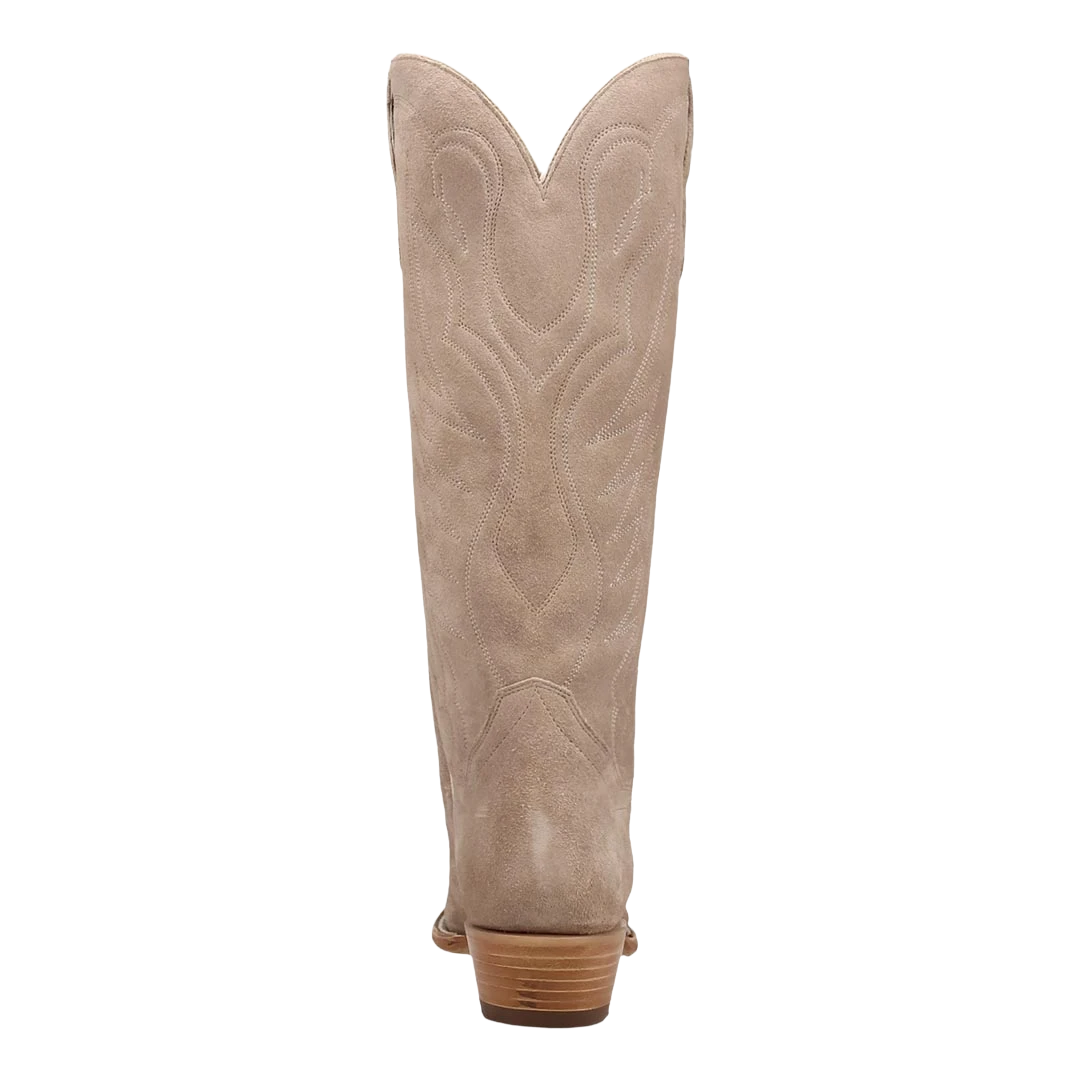 Dan Post Ladies Neon Prairie Taupe Suede Leather Boot DP7215