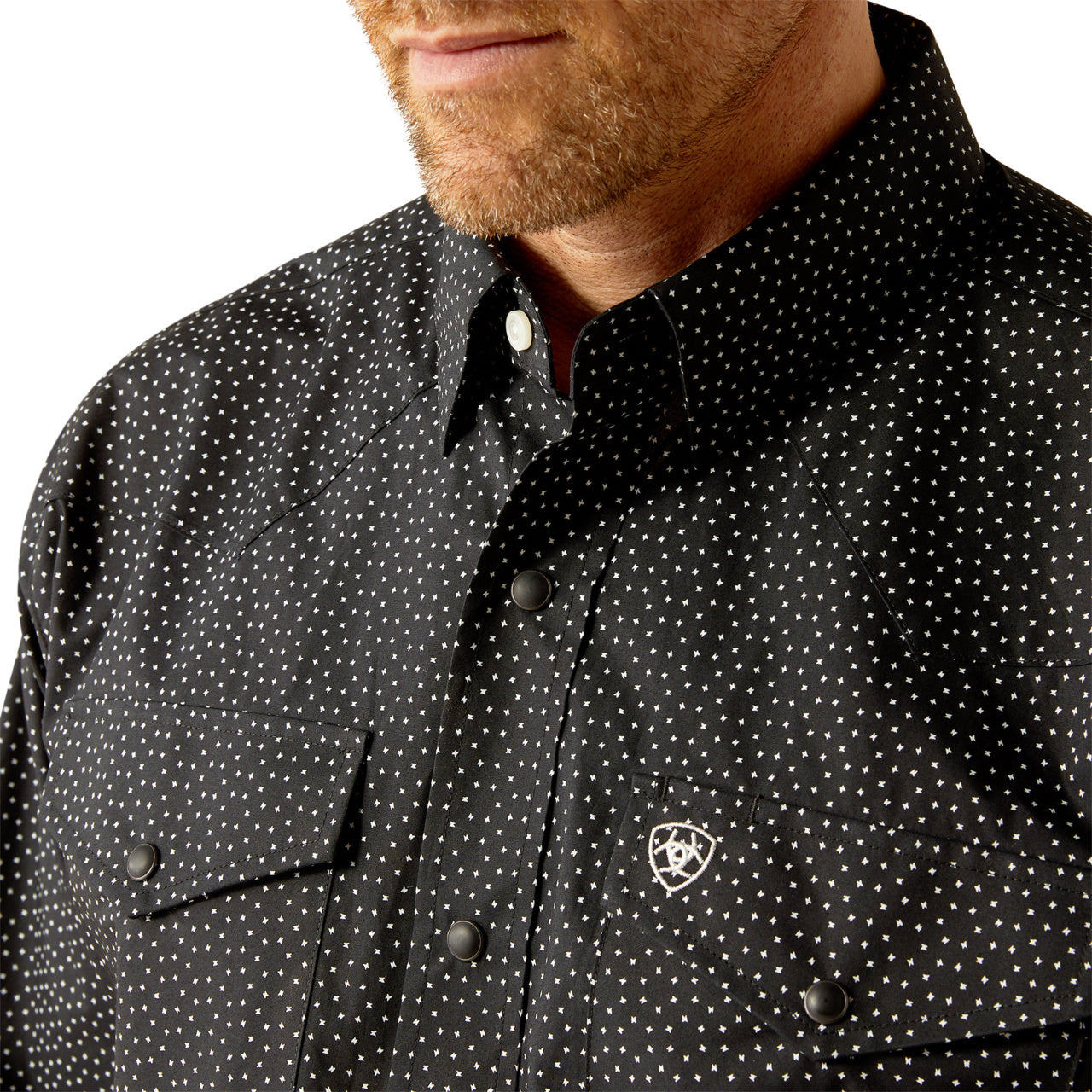 Ariat Men's Carmine Classic Fit Black Shirt 10054076