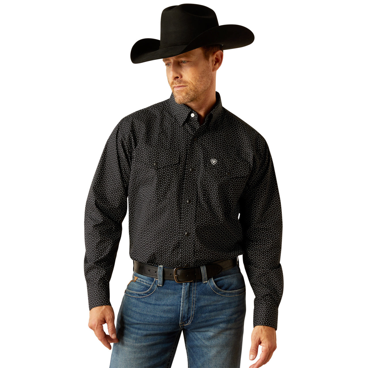 Ariat Men's Carmine Classic Fit Black Shirt 10054076