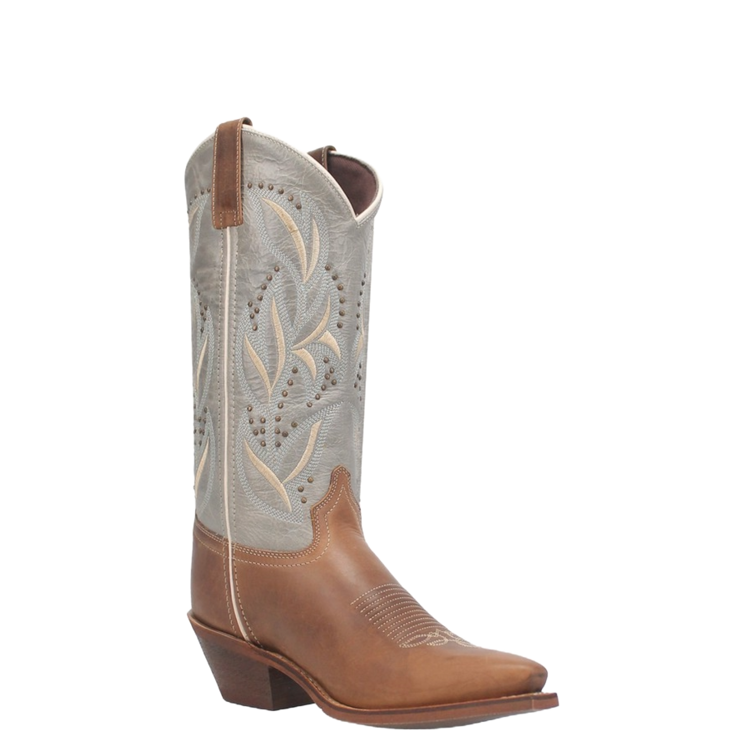 Laredo Ladies Larissa Honey Brown & Grey Snip Toe Western Boots 52216