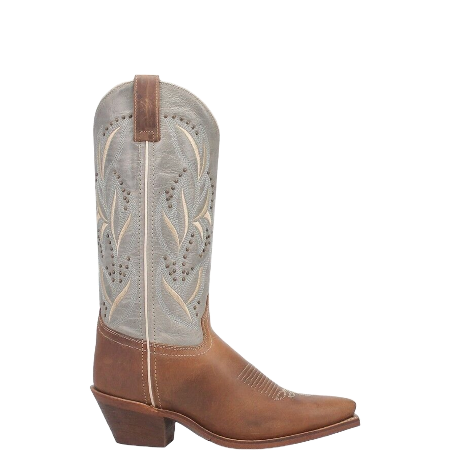 Laredo Ladies Larissa Honey Brown & Grey Snip Toe Western Boots 52216
