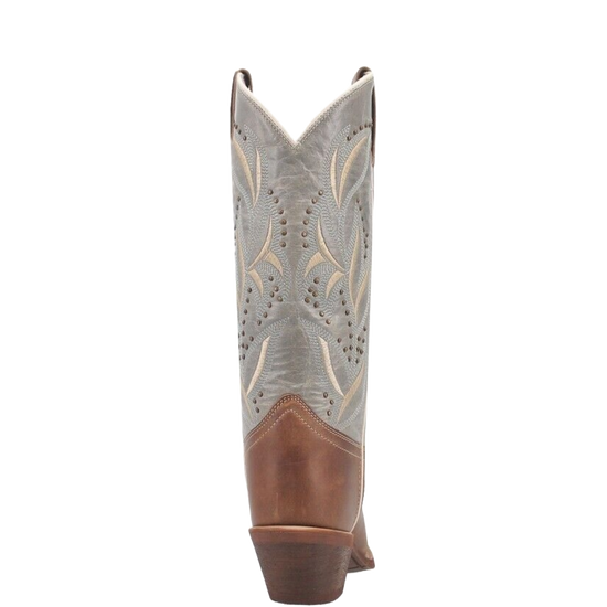 Laredo Ladies Larissa Honey Brown & Grey Snip Toe Western Boots 52216