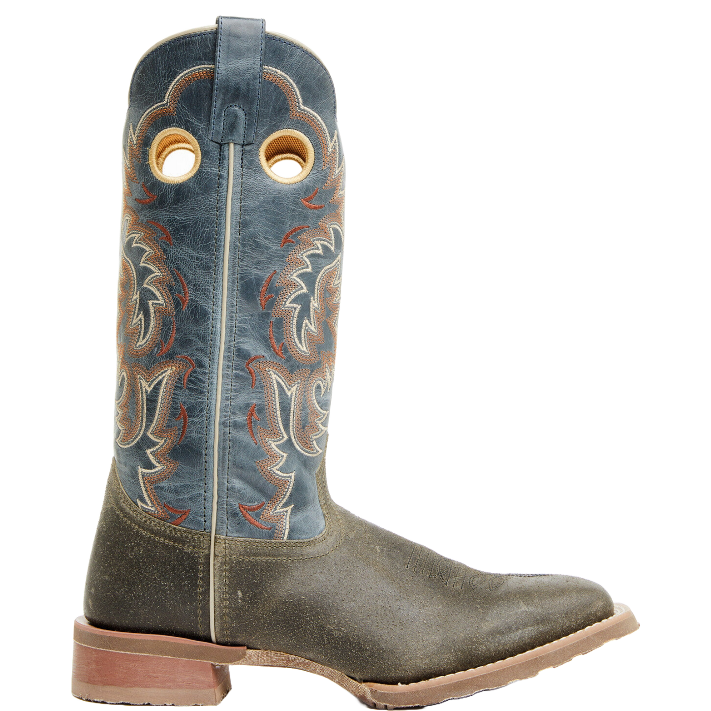 Laredo Men's Peete Summit Grey Leather Square Toe Western Boots 7730