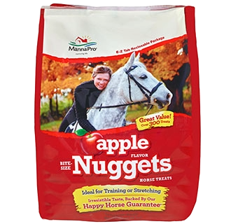 Load image into Gallery viewer, Manna Pro Apple Nuggets Horse Treat 4lb.
