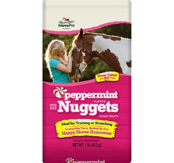 Manna Pro Peppermint Nuggets Horse Treats 1lb.