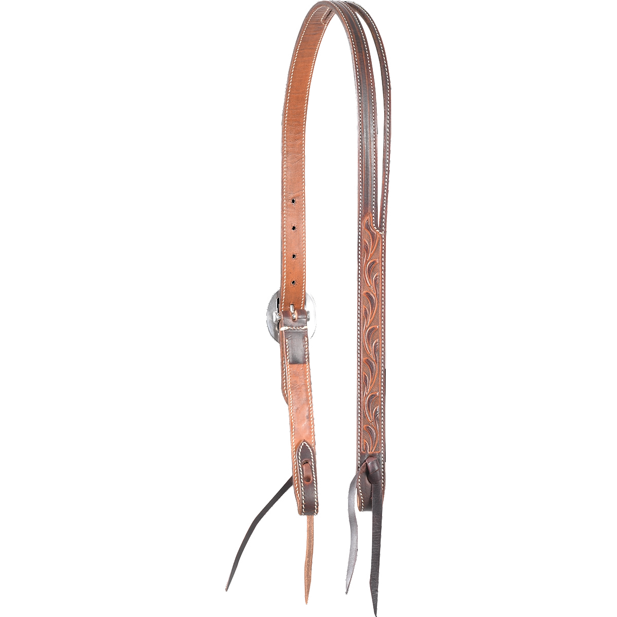 Martin Ranahan Series Split Ear Weather Antiqued Tooled Headstall