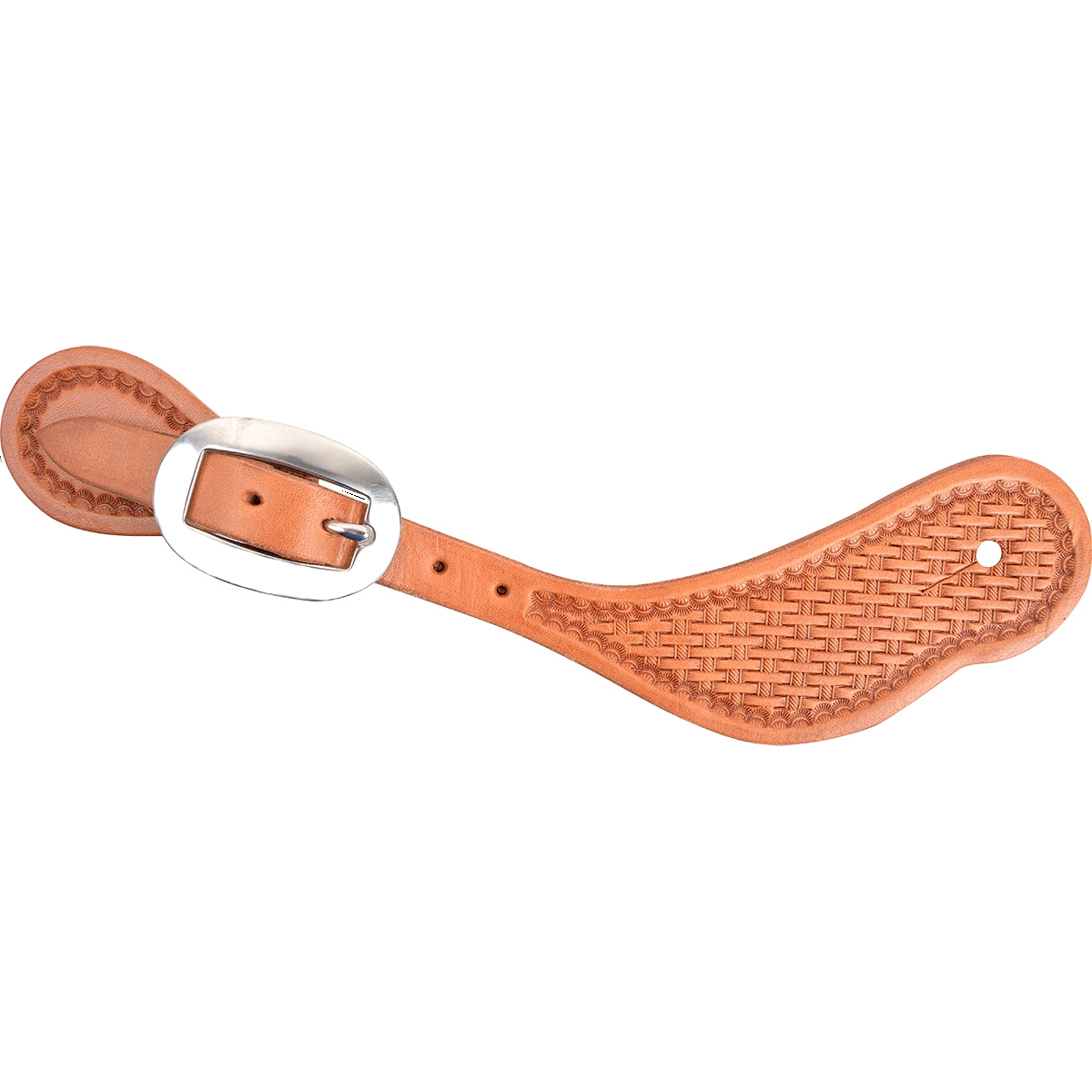 Martin Saddlery Spur Strap Cowboy Natural Skirting Basket Stamp