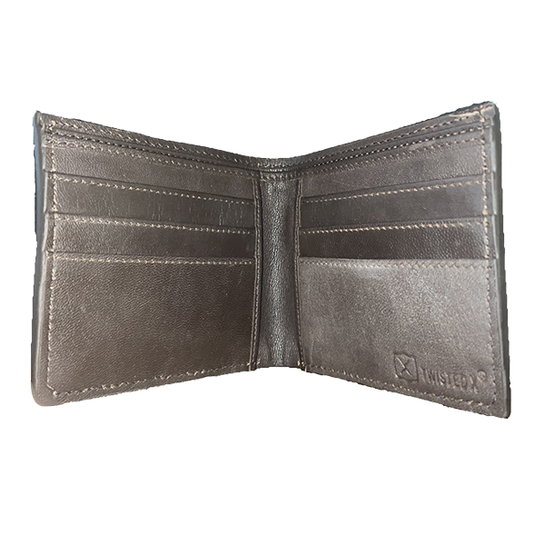 Twisted X Bifold Basket Weave Brown Wallet XH 1014B Wild West