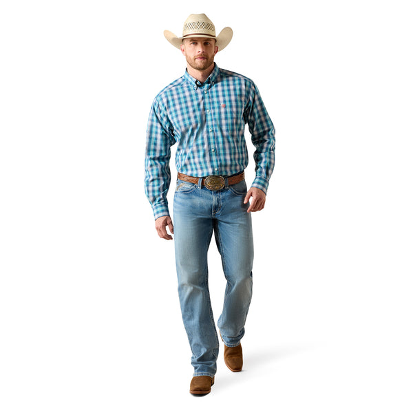 Ariat Men's Pro Series James White Plaid Classic Fit Shirt 10071086