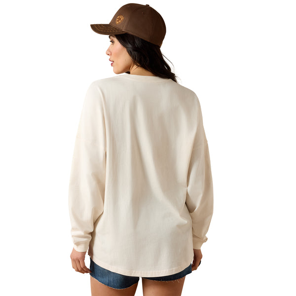 Ariat Ladies Canvas Oversized Long Sleeve T-Shirt 10071128