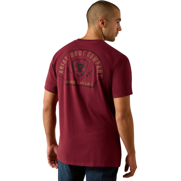 Ariat Men's Shell Game Classic Fit Maroon Banner T-Shirt 10071158