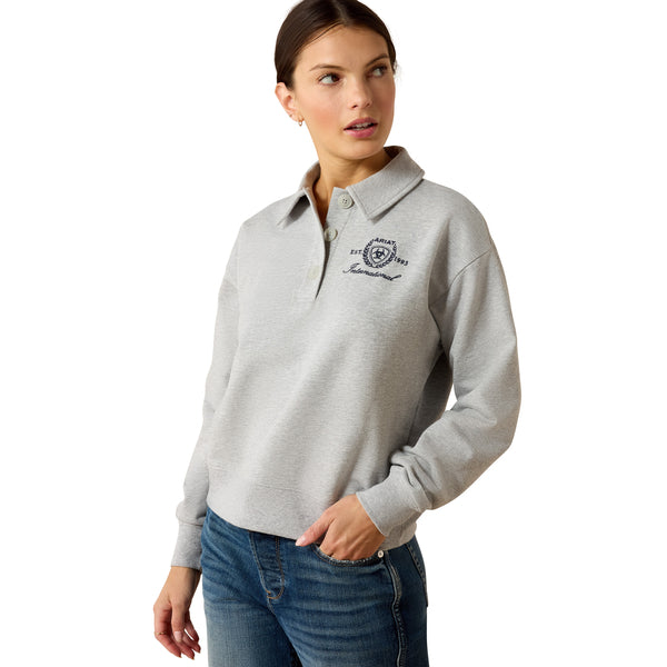Ariat Ladie's Lovett Heather Grey Sweatshirt 10071228