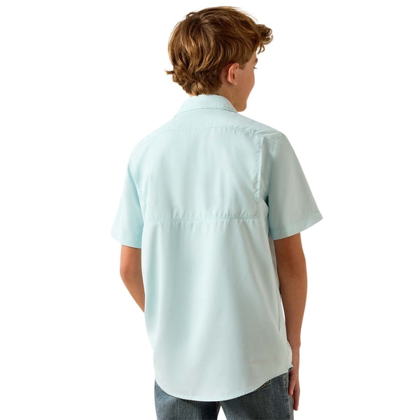 Ariat Youth Boy's VentTEK Outbound Blue Glow Classic Fit Shirt 10071263