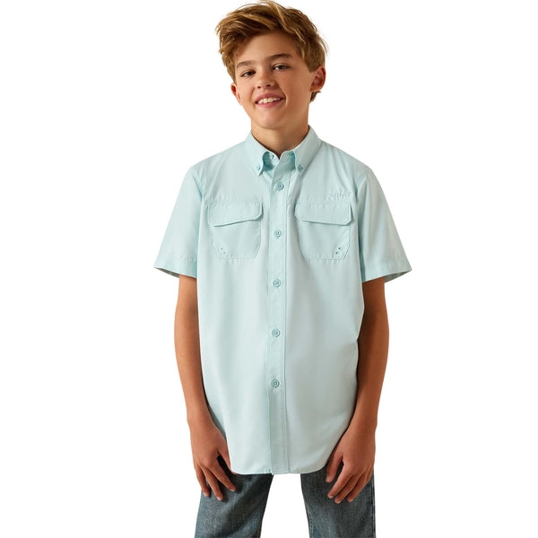 Ariat Youth Boy's VentTEK Outbound Blue Glow Classic Fit Shirt 10071263