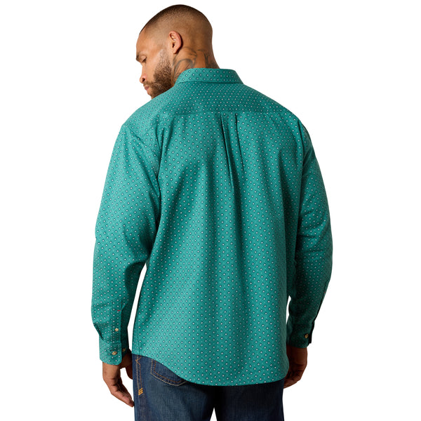 Ariat Men's FR Aaron Teal Work Shirt 10071322