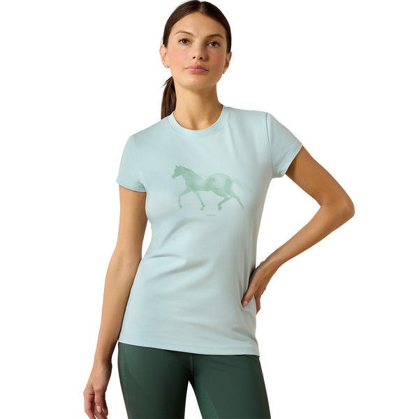 Ariat Ladies Subtle Stride Starlight Blue T-Shirt 10071357