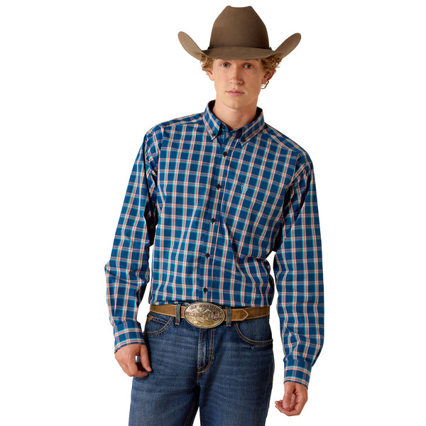 Ariat Men's Pro Series Jackson Poseidon Plaid Classic Fit Shirt 10071587