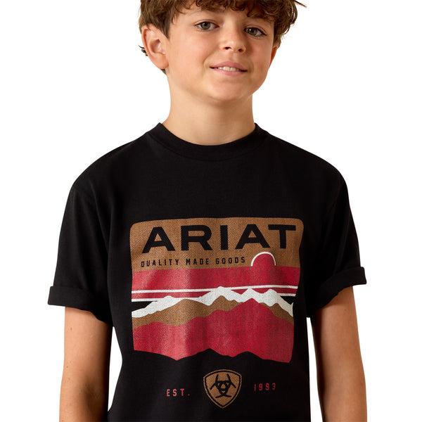 Ariat Youth Boy's Highland Sundowner Black T-Shirt 10071181