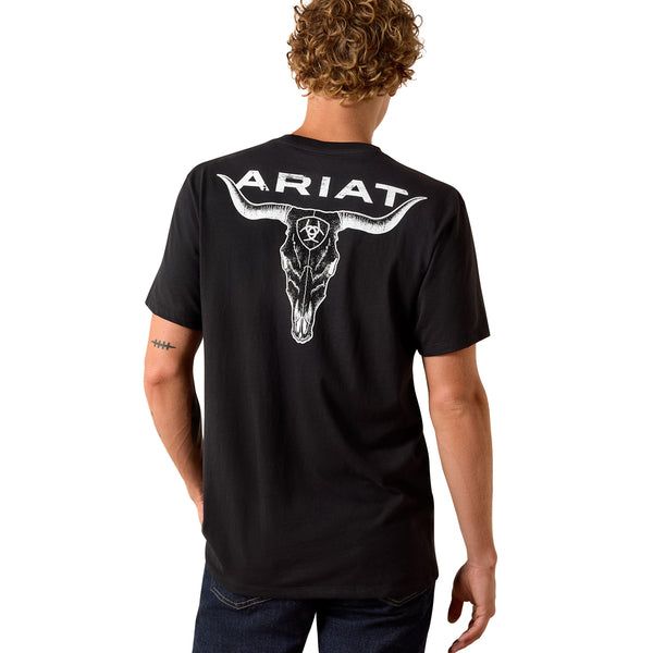 Ariat Men's Stipple Steer Black Classic Fit T-Shirt 10058431