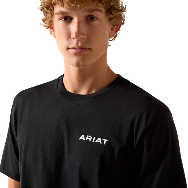 Ariat Men's Stipple Steer Black Classic Fit T-Shirt 10058431