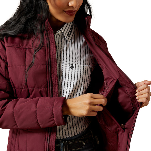 Ariat Ladies Real Crius Windsor Wine Insulated Jacket 10062551
