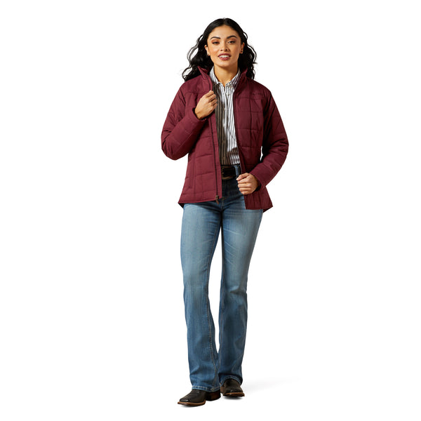 Ariat Ladies Real Crius Windsor Wine Insulated Jacket 10062551