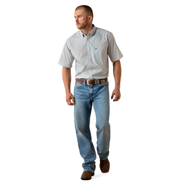 Ariat Men's Pier Blue Elixir Southwest Print Classic Fit Shirt 10071730