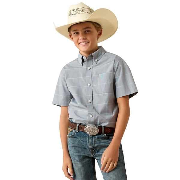 Ariat Youth Boy's Pro Series Percie Excalibur Plaid Shirt 10071620