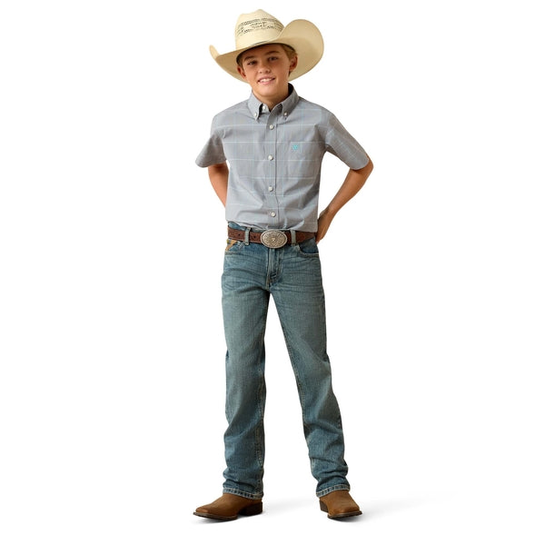 Ariat Youth Boy's Pro Series Percie Excalibur Plaid Shirt 10071620