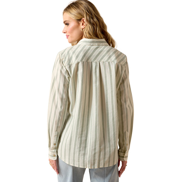 Ariat Ladies REAL Sea Stripe Billie Jean Button Down Shirt 10071523