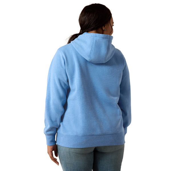 Ariat Ladies Logo 2.0 Ultramarine Heather Hoodie 10071457