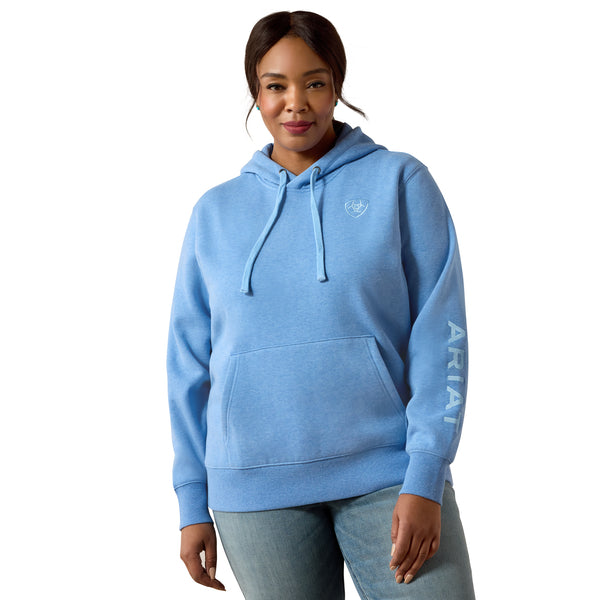 Ariat Ladies Logo 2.0 Ultramarine Heather Hoodie 10071457