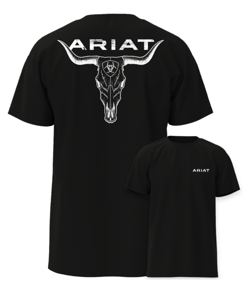 Ariat Men's Stipple Steer Black Classic Fit T-Shirt 10058431