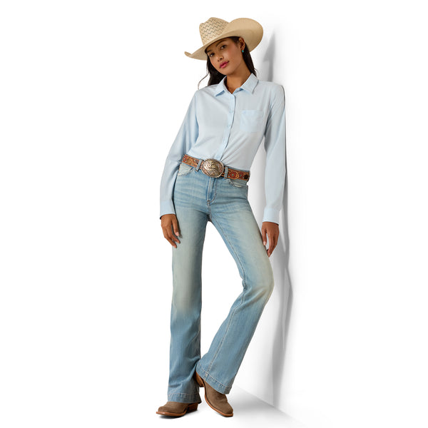 Ariat Ladies Kirby Pro Nantucket Breeze Button Down Shirt 10071466