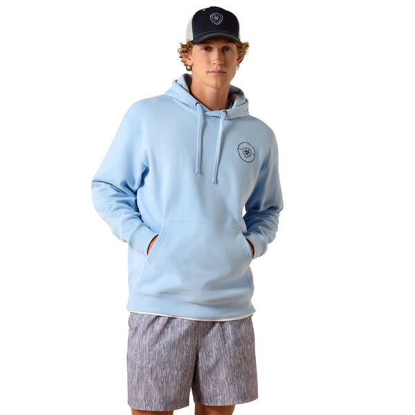 Ariat Men's Clean Seal Soft Chambray Fleece Hoodie 10074911