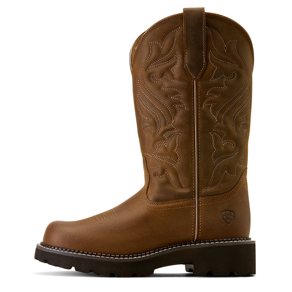 Ariat Ladies Fatbaby Dawn Distresed Brown Western Boot 10074301