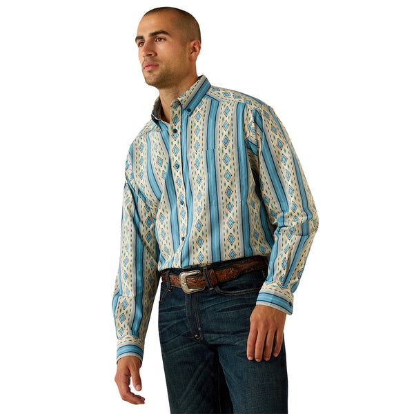 Ariat Men's Jaden Summer Melon Southwest Print Shirt 10071612
