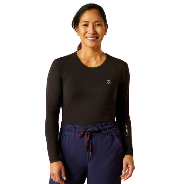Ariat Ladies Soft Touch Underscrub Base Layer Black Top 10041872