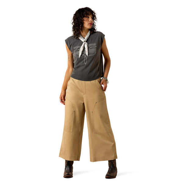 Ariat Ladies Charcoal Dallas Cropped T-Shirt 10071109