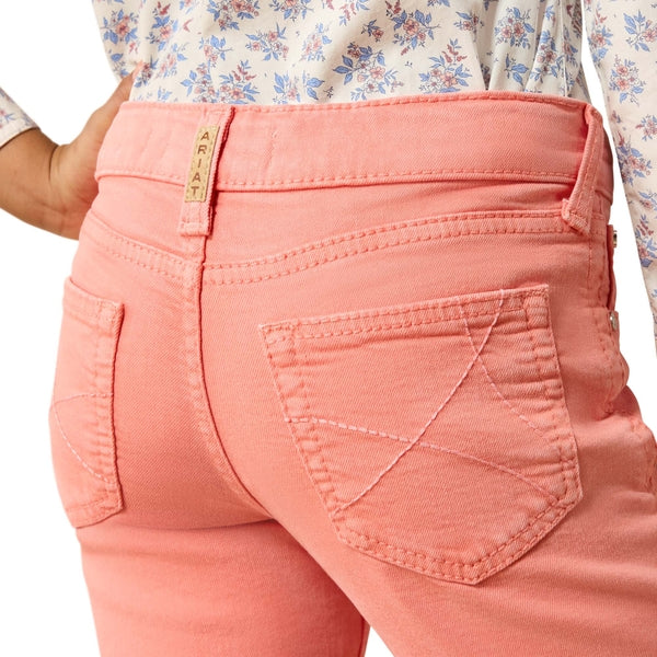 Ariat Youth Girl's Ella Peach Flare Denim Jeans 10073761
