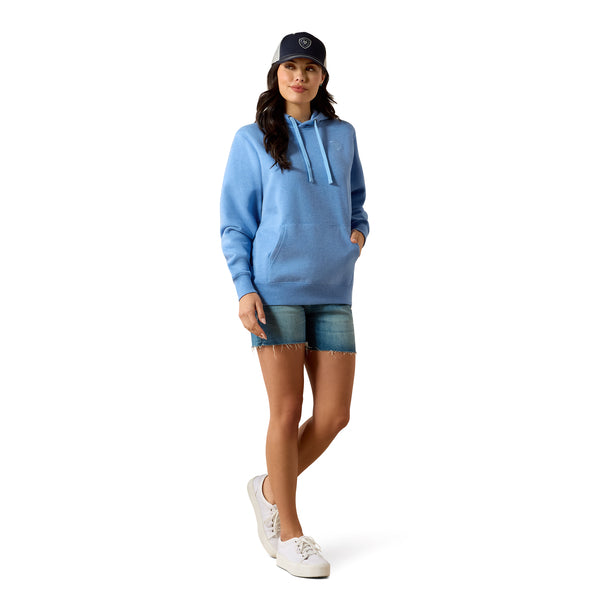 Ariat Ladies Logo 2.0 Ultramarine Heather Hoodie 10071457