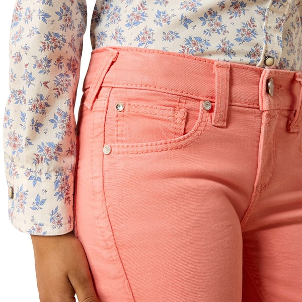Ariat Youth Girl's Ella Peach Flare Denim Jeans 10073761
