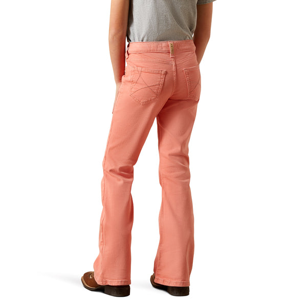 Ariat Youth Girl's Ella Peach Flare Denim Jeans 10073761