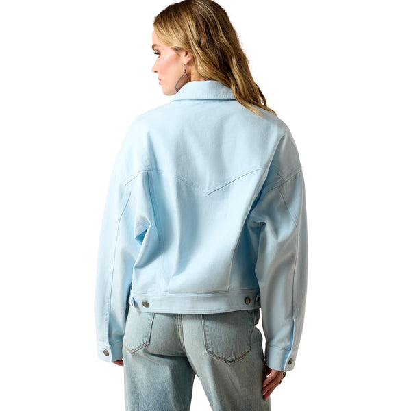 Ariat Ladies Solar Cotton Twill Breeze Blue Buttoned Jacket 10071114
